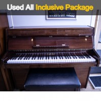 Used Zender Polished Mahogany Compact Upright Piano - All Inclusive Premium Package (SN:00104) Used Zender Polished Mahogany Compact Upright Piano - All Inclusive Premium Package (SN:00104)
